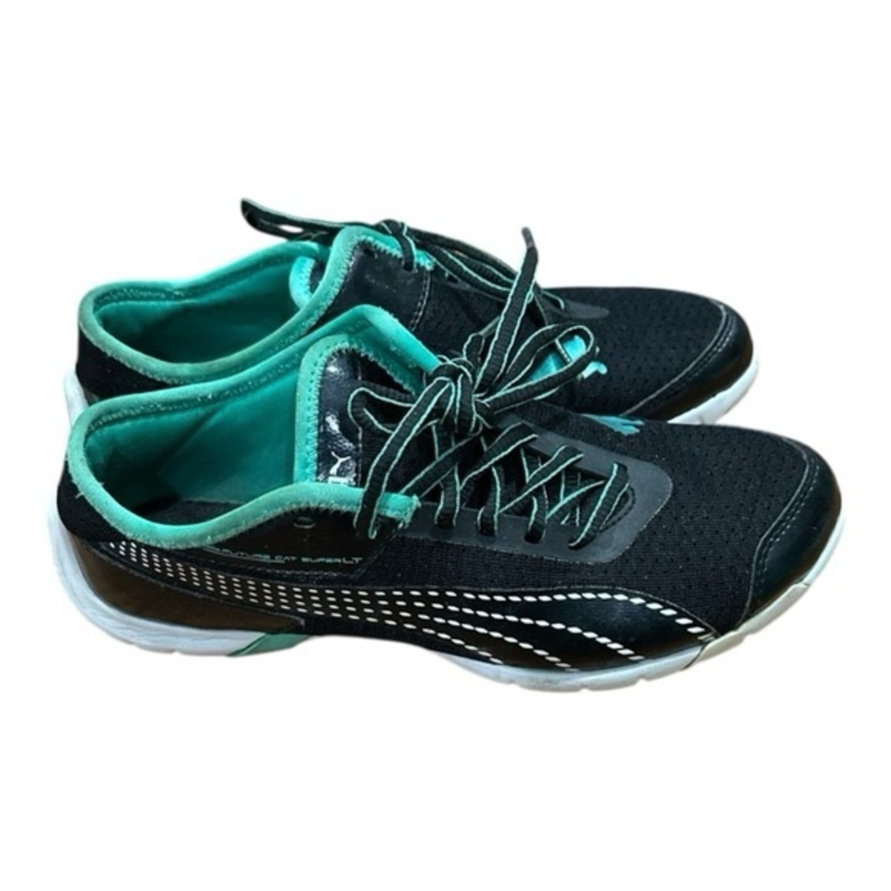 Puma Black and Teal Athletic Shoes Size 7.5